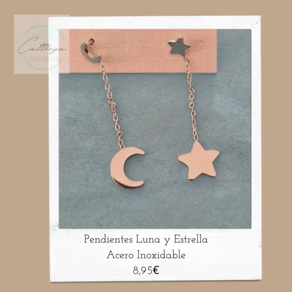 Pendientes estrella y luna