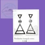 Pendientes Triangulo Acero
