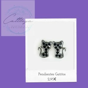 pendiente gatitos Bisutería