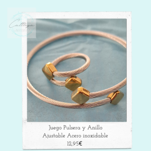 Anillo y pulsera ajustable