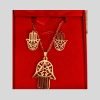 juego pendientes y collar Mano de Fátima