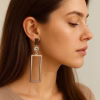 Pendiente Rectangular Acero Inoxidable