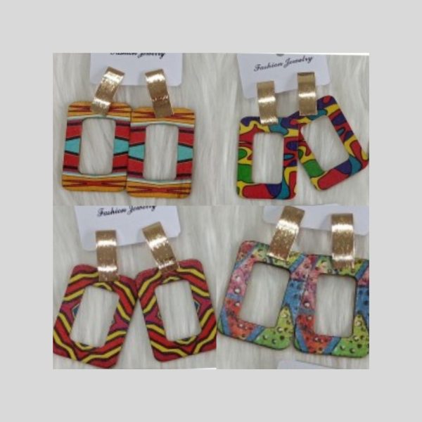 Pendientes Madera etnia