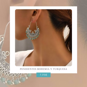 Pendientes Bohemio y Turquesa