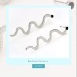 Pendientes Serpiente Bisutería