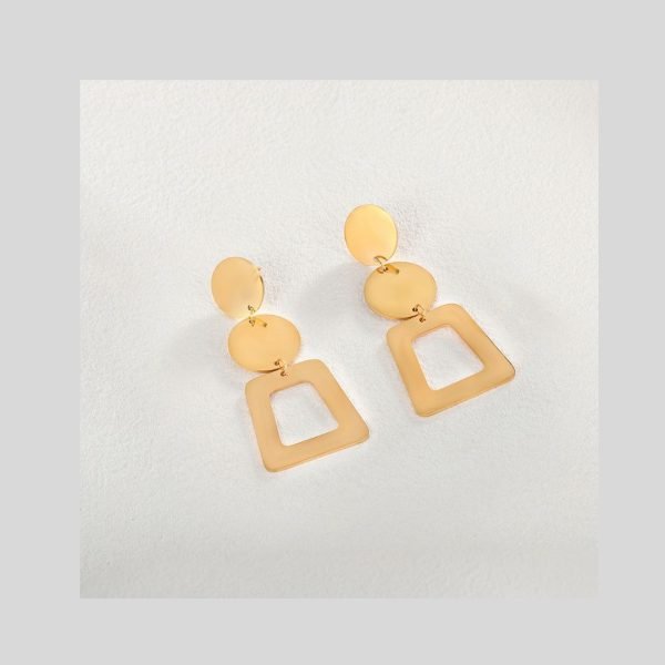Pendientes Cuadrados dorados