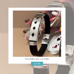 Pulsera De Caucho y Acero Inoxidable
