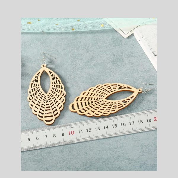 Pendientes Madera Tallados