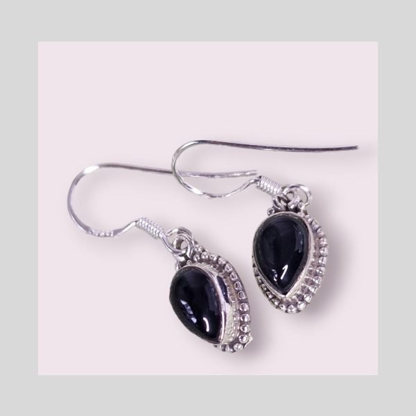 Pendientes piedra ónix