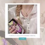 Cadena y Colgante Barbie Cristal