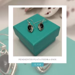 Pendientes Plata Piedra Ónice