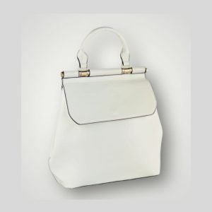 Mochila con asa blanca