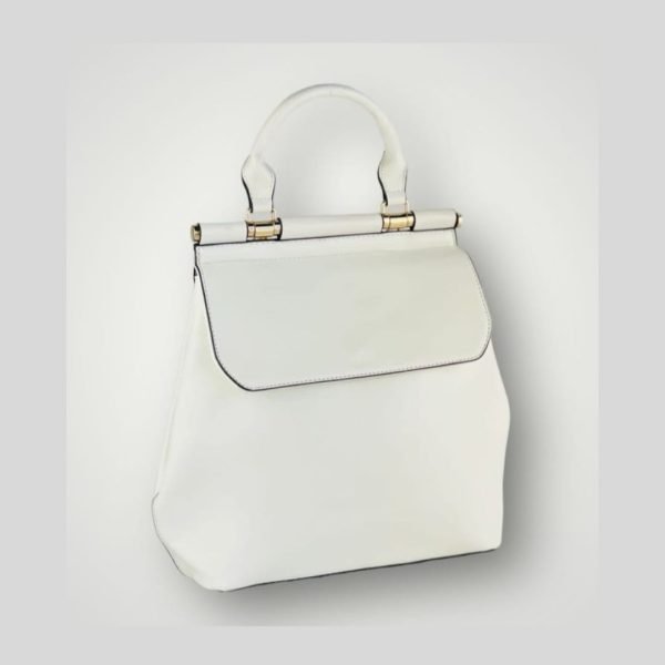 Mochila con asa blanca