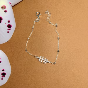 Pulsera Cruz de Caravaca Plata