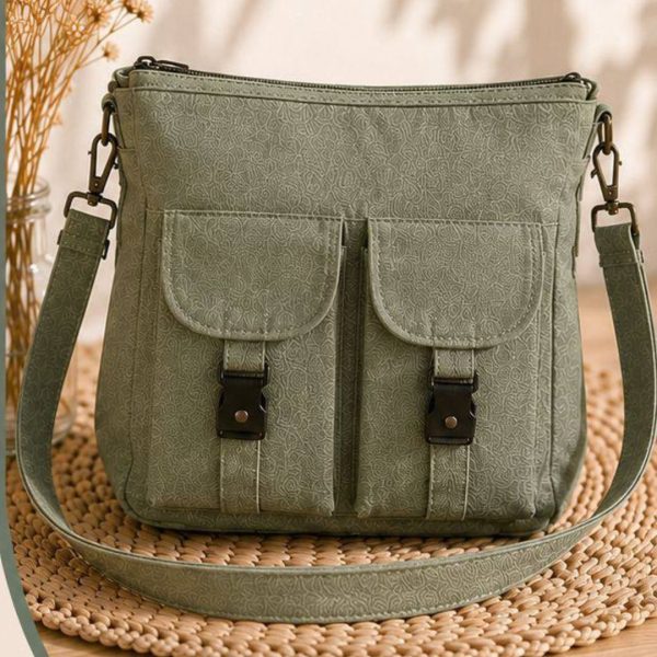 Bolso de Tela Doble Bolsillos