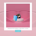 Pendientes Doble Corazón VANDA
