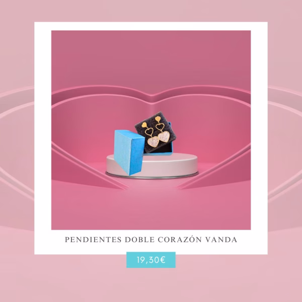 Pendientes Doble Corazón