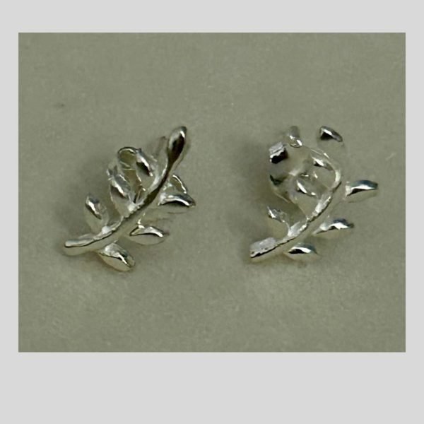 Pendientes Hoja Plata