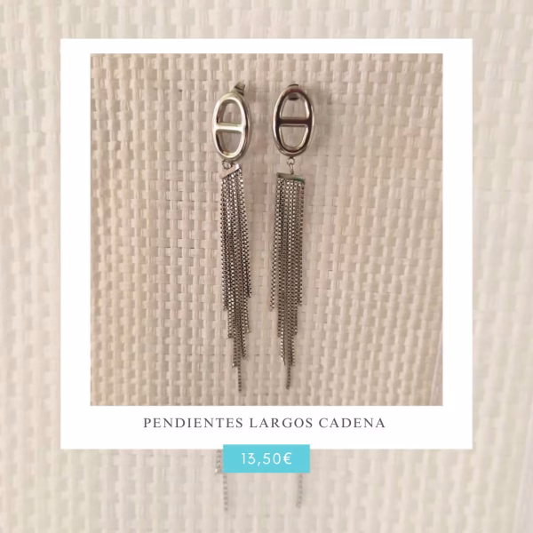 Pendientes Largos Cadena