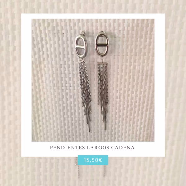 Pendientes Largos Cadena