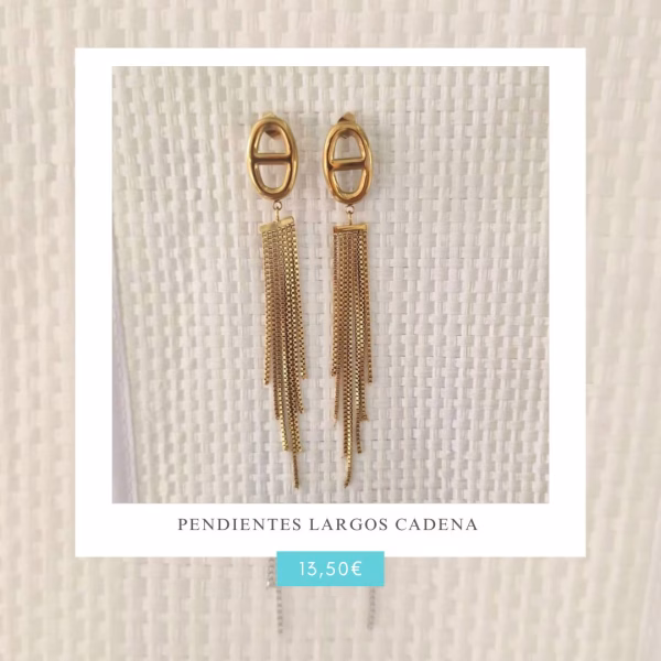 Pendientes Largos Cadena