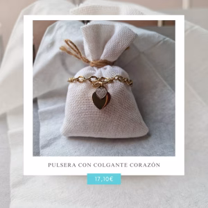 Pulsera con Colgante Corazón