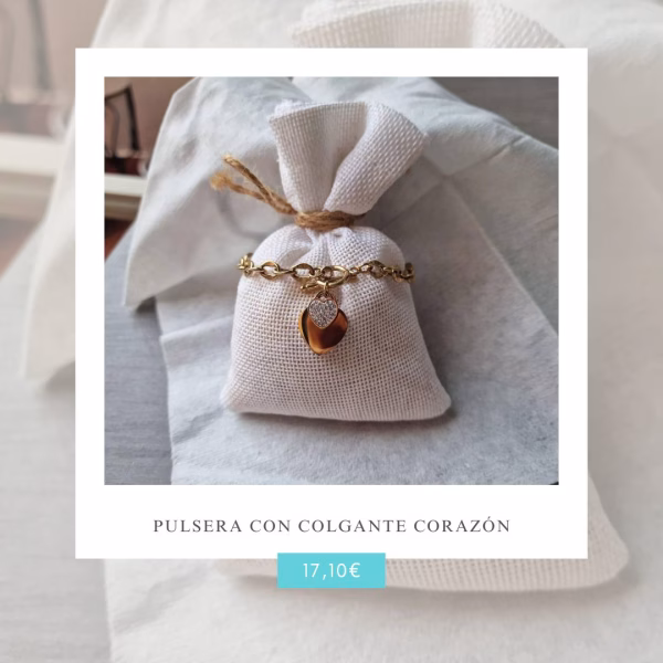Pulsera con Colgante Corazón