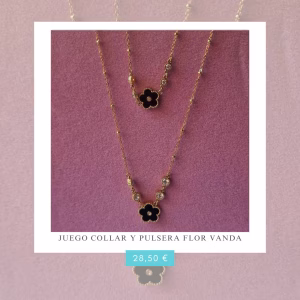 Juego Collar y Pulsera Flor