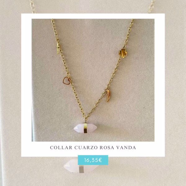 Collar cuarzo Rosa