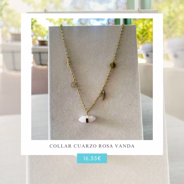 Collar cuarzo Rosa