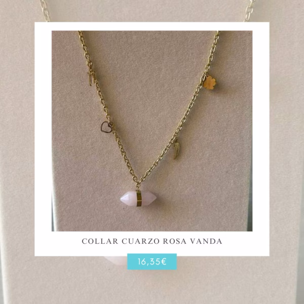 Collar cuarzo Rosa