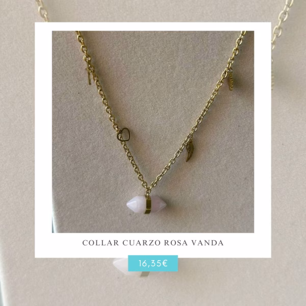 Collar cuarzo Rosa