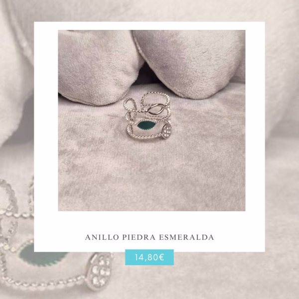 Anillo Piedra Esmeralda