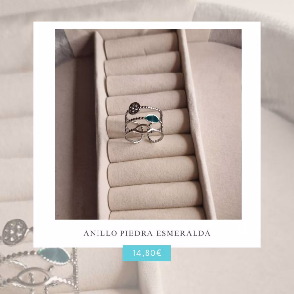 Anillo Piedra Esmeralda