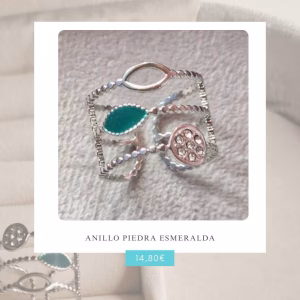 Anillo Piedra Esmeralda