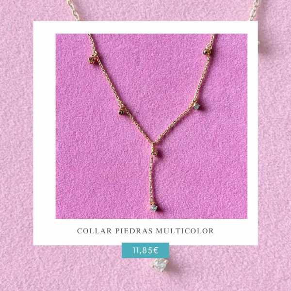 Collar Piedras Multicolor