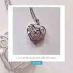 Colgante Cuarzo Rosa Corazón - Piedra Natural Energética