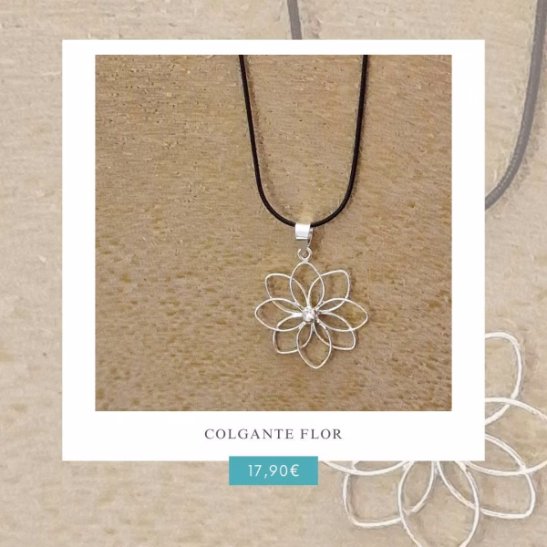 Colgante Flor en Plata