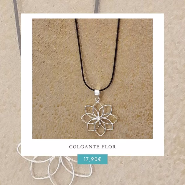 Colgante Flor en Plata