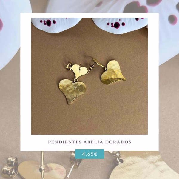 Pendientes Abelia Dorados