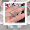 anillo plata cuarzo rosa