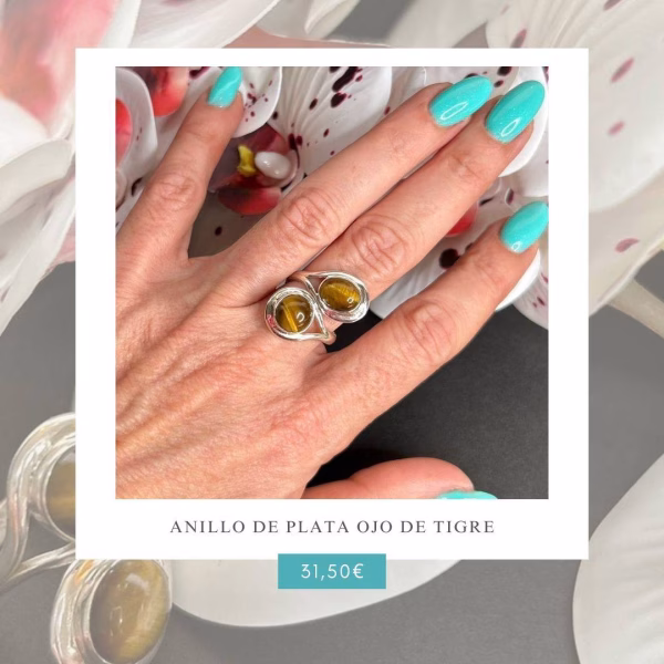 anillo ojo de tigre
