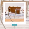 bolso de piel cilindro