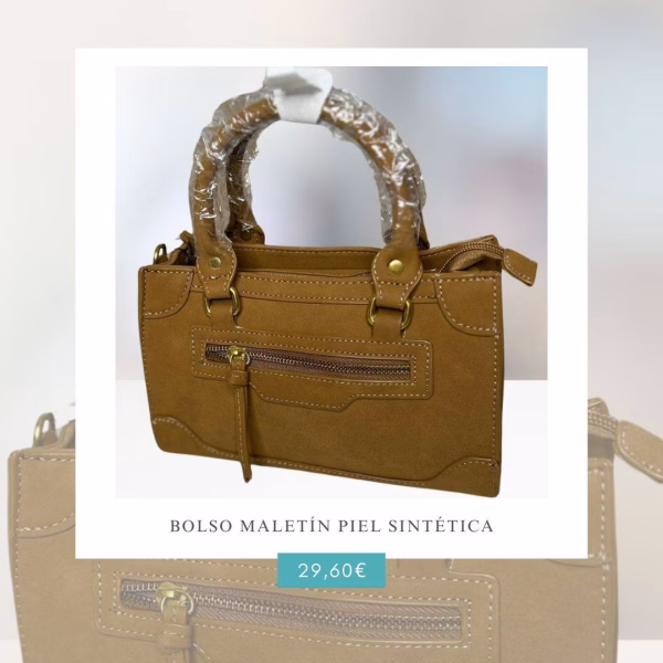 bolso maletín piel sintética