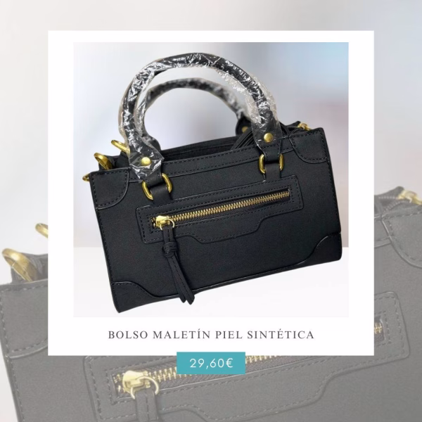 bolso maletín piel sintética