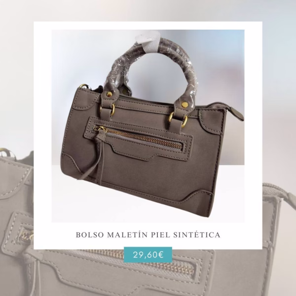 bolso maletín piel sintética
