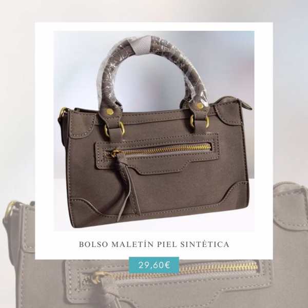 bolso maletín piel sintética