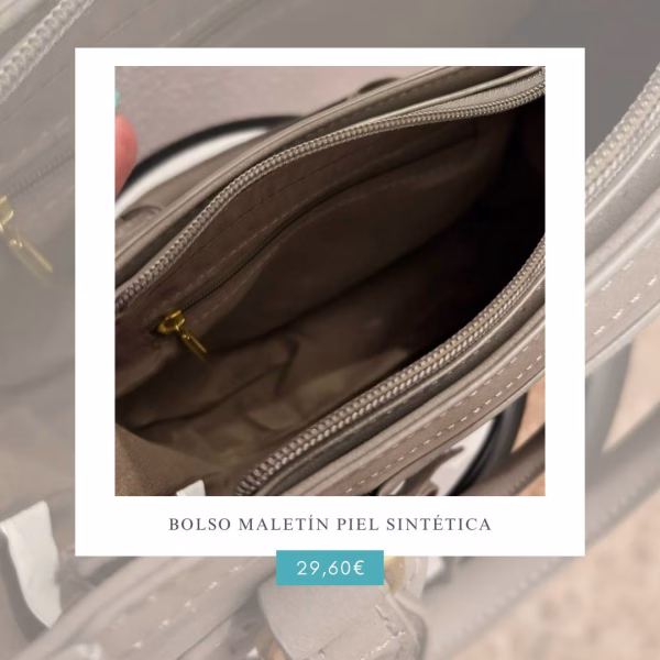 bolso maletín piel sintética