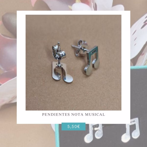 Pendientes Nota Musical