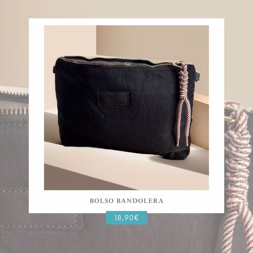 Bolso bandolera negro
